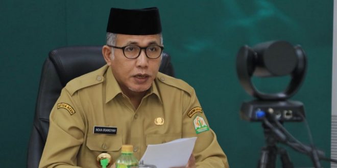 Gubernur Keluarkan Ingub Mengenai Pemeriksaan Vaksinasi bagi yang Masuki Kantor Pemerintah Aceh